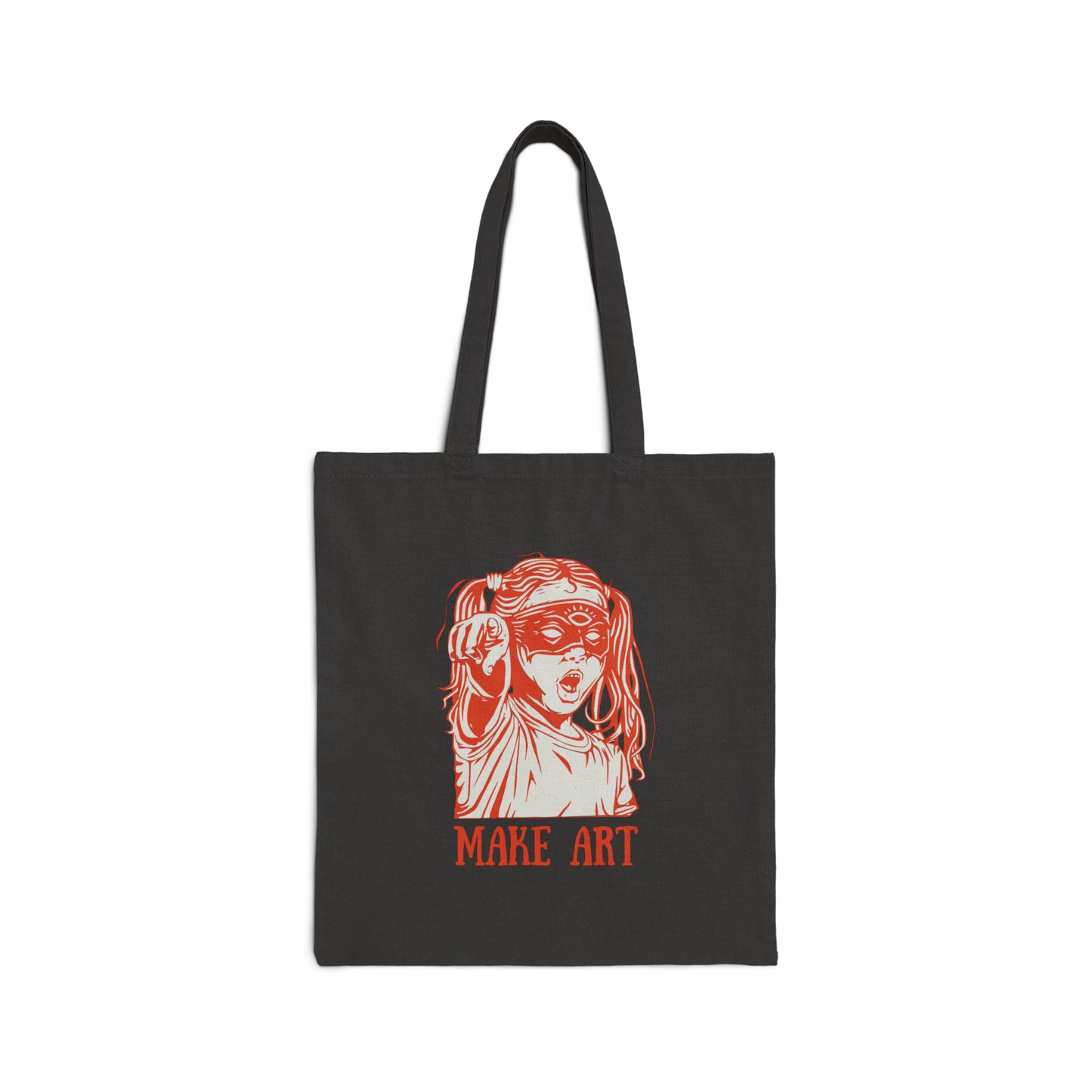 Cotton Canvas Tote Bag | Make Art - Ribooa