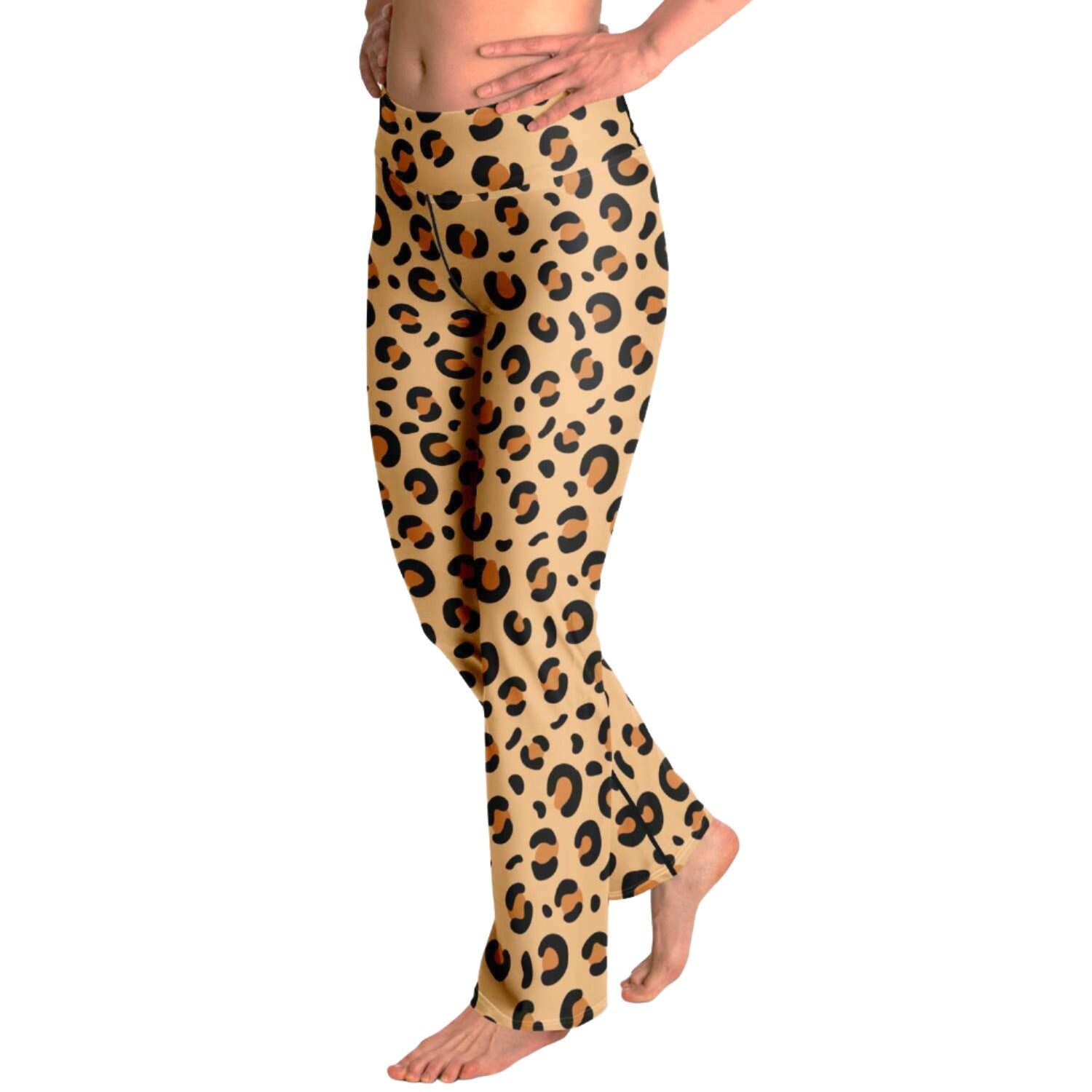 Leopard Flare Leggings | HD Print