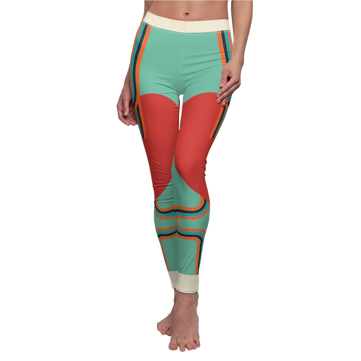 Casual Leggings | Retro Vibes - Ribooa