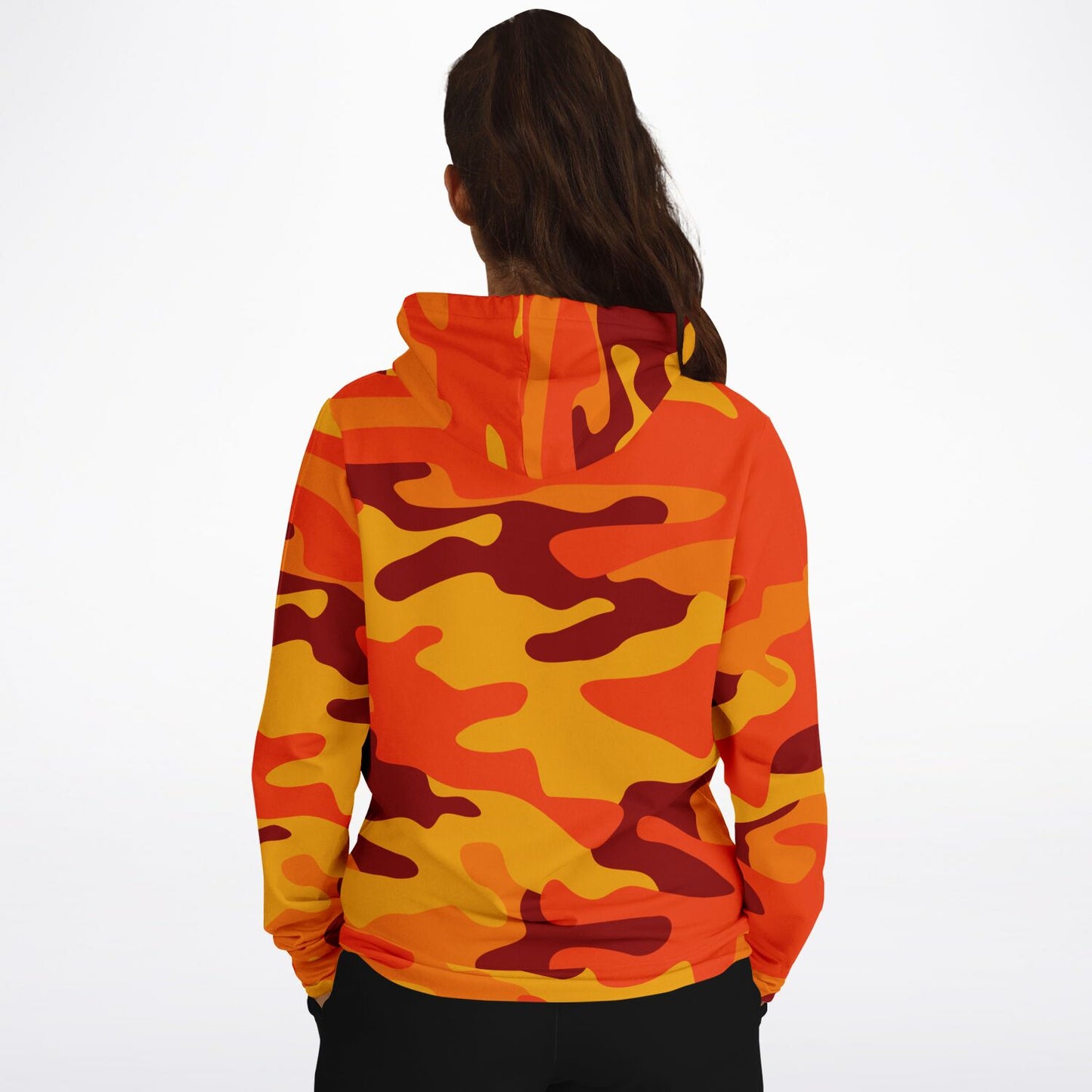 California Orange & Red Berry Camouflage Hoodie | Unisex