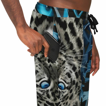 Blue Leopard Track Pants | Wicked Version