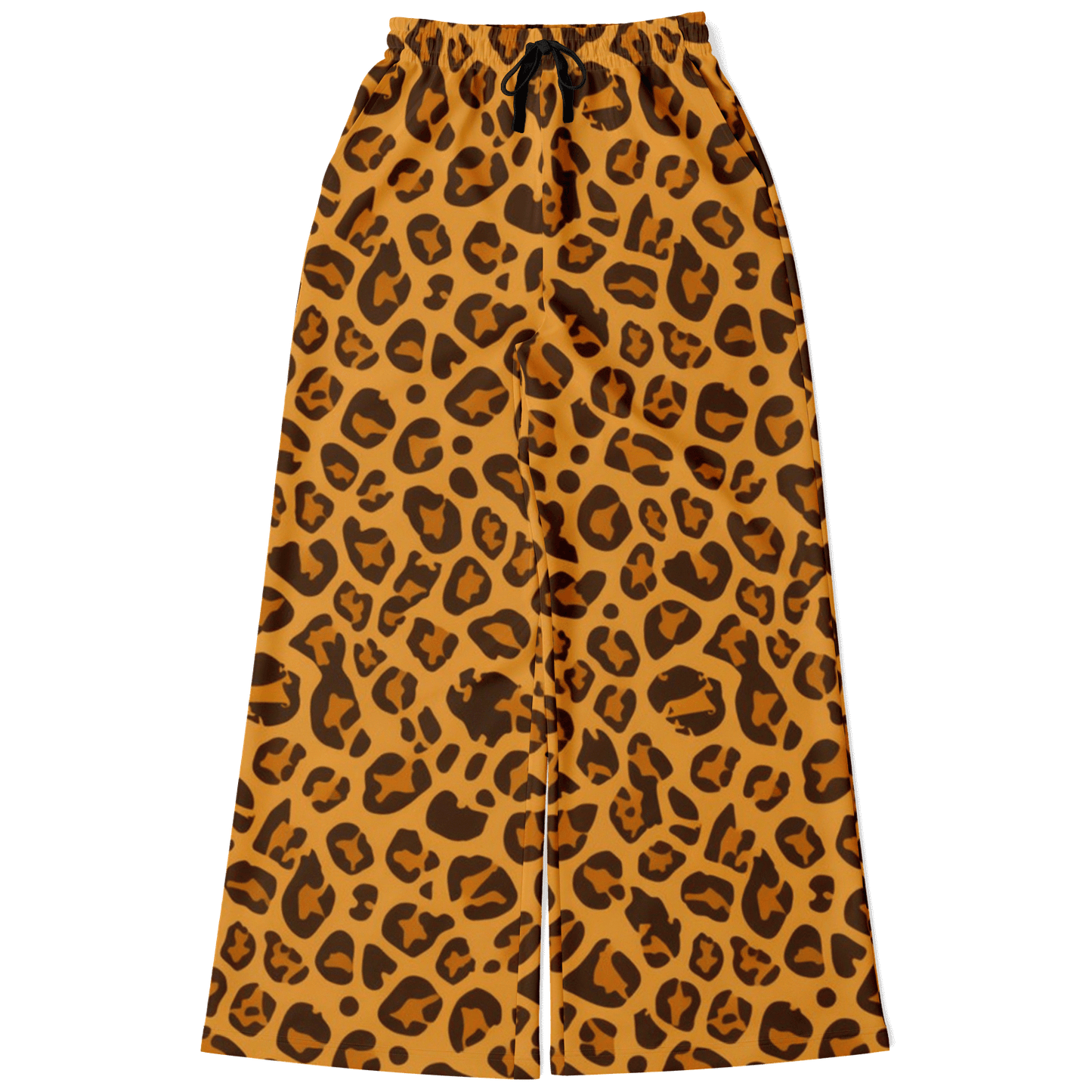 Women's Wide Leg Pants | Leopard HD Print