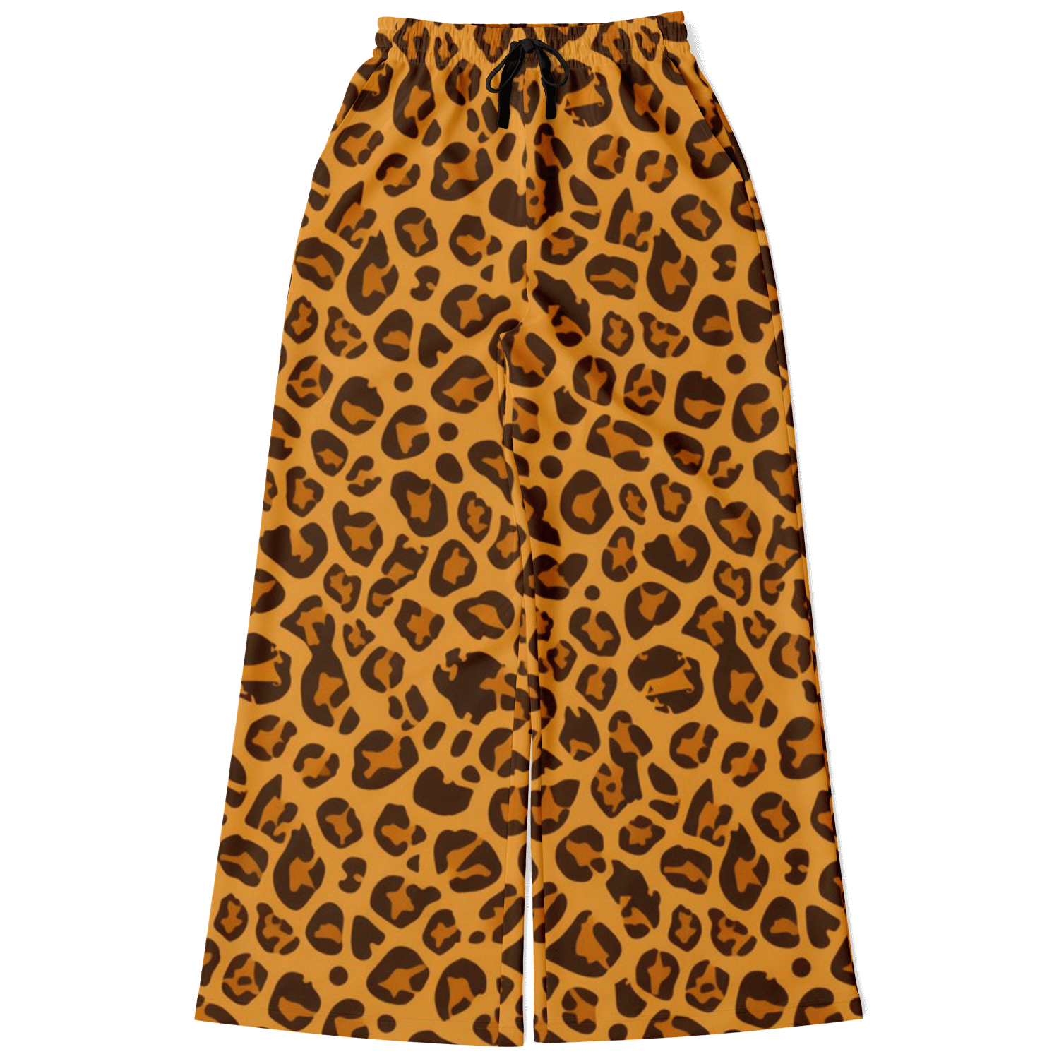 Women's Wide Leg Pants | Leopard HD Print