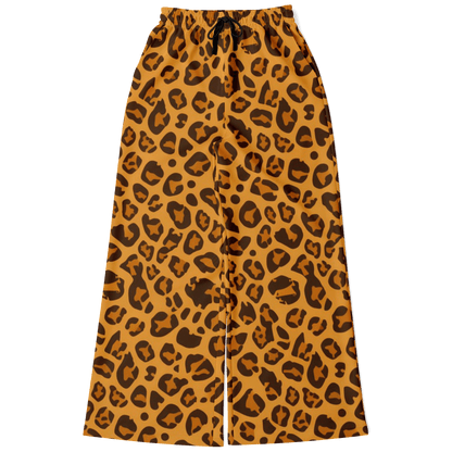 Women's Wide Leg Pants | Leopard HD Print