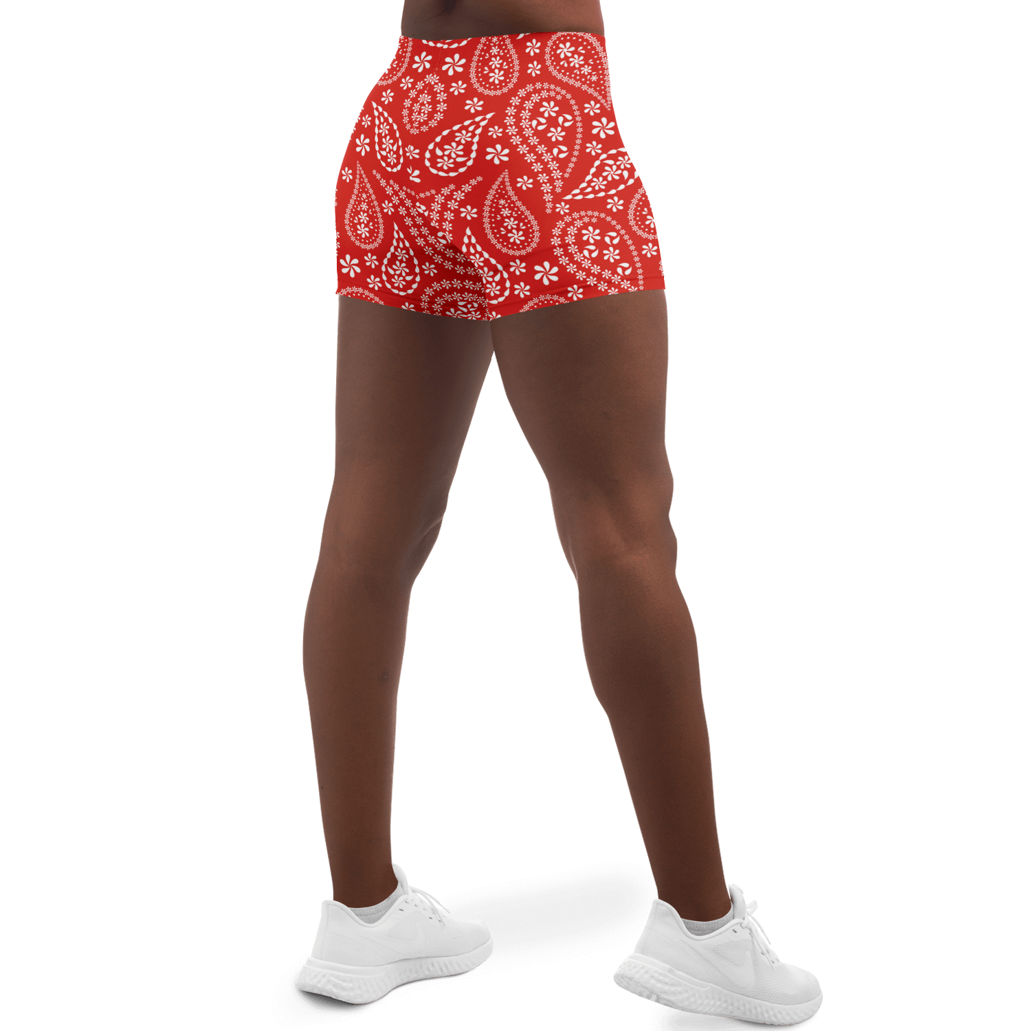 Red Bandana Legging Shorts | HD print