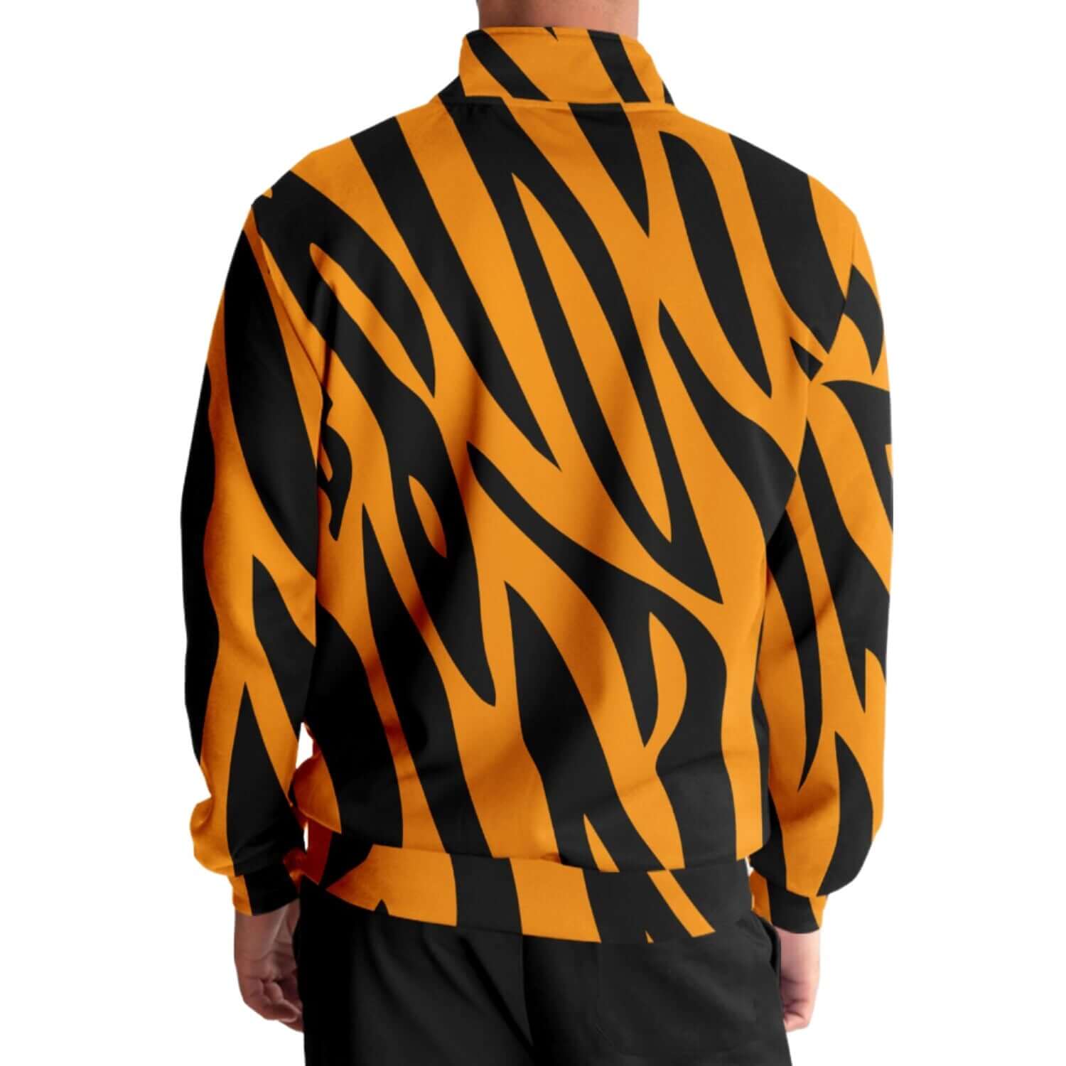 Tiger Track Jacket | Orange & Black HD Print