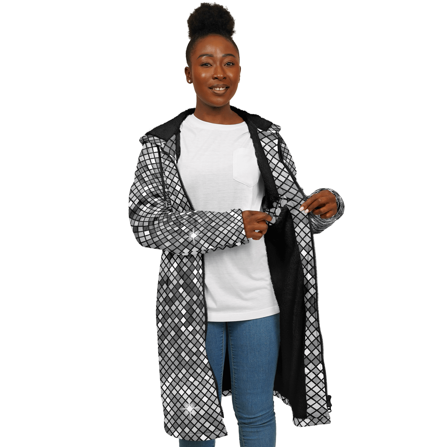 Disco Ball Zipper Cloak | Unisex HD