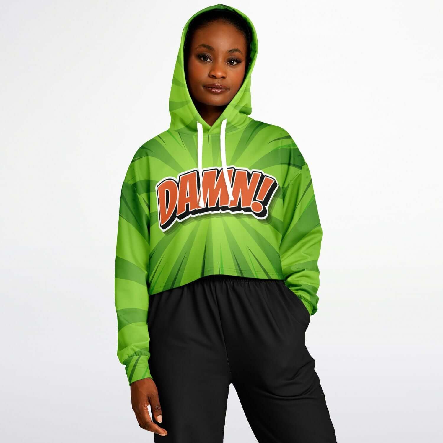 DAMN! Cropped Hoodie For Women