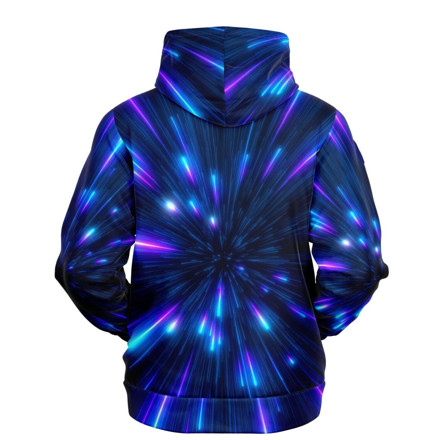 Neon Hoodie | Purple Glow Colors on Black