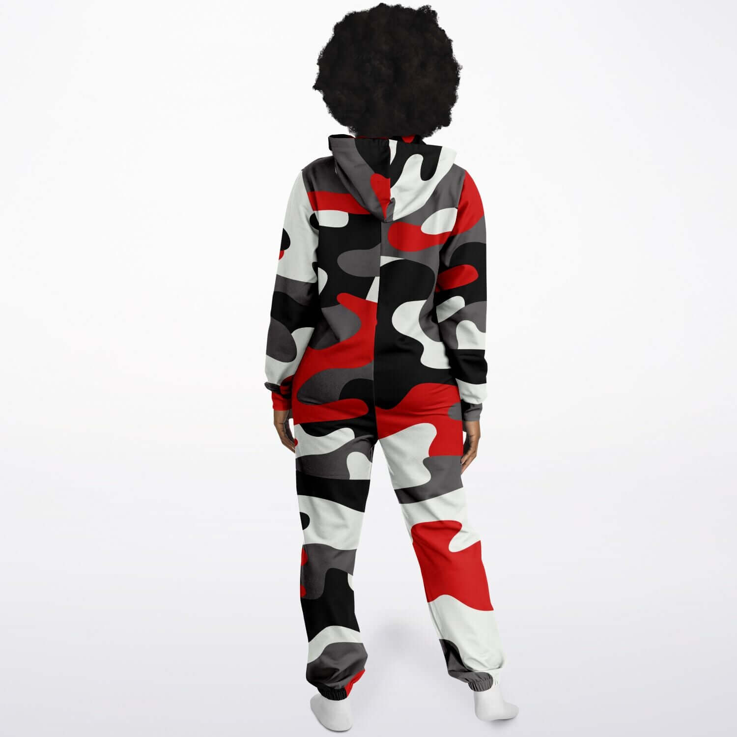 Camo Jumpsuit | Red Black & White