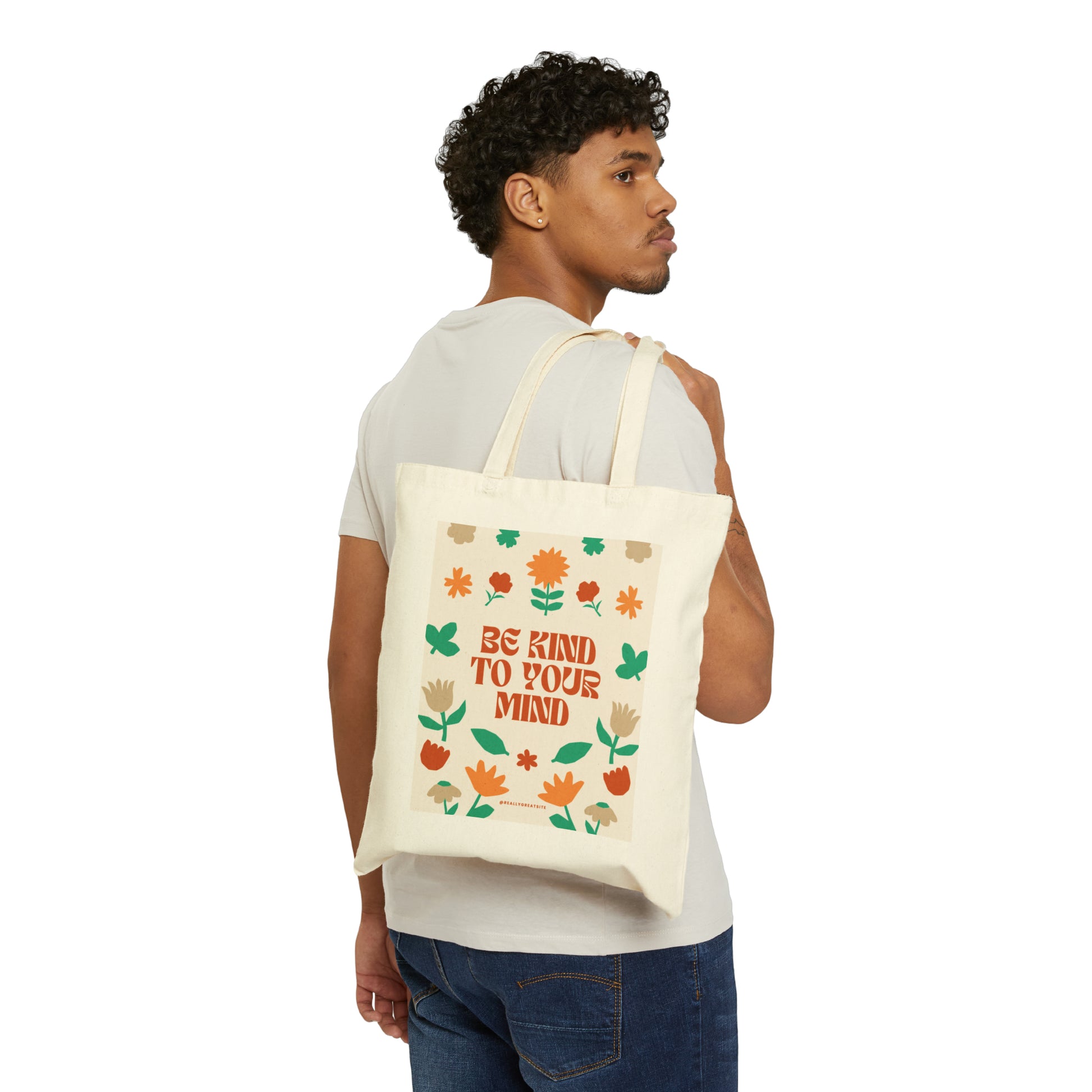 Cotton Canvas Tote Bag | Kind - Ribooa