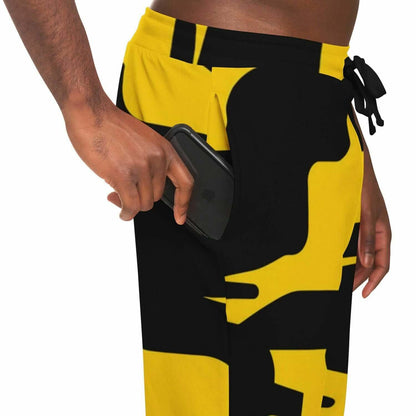 Commando Pants For Men | Black & Yellow