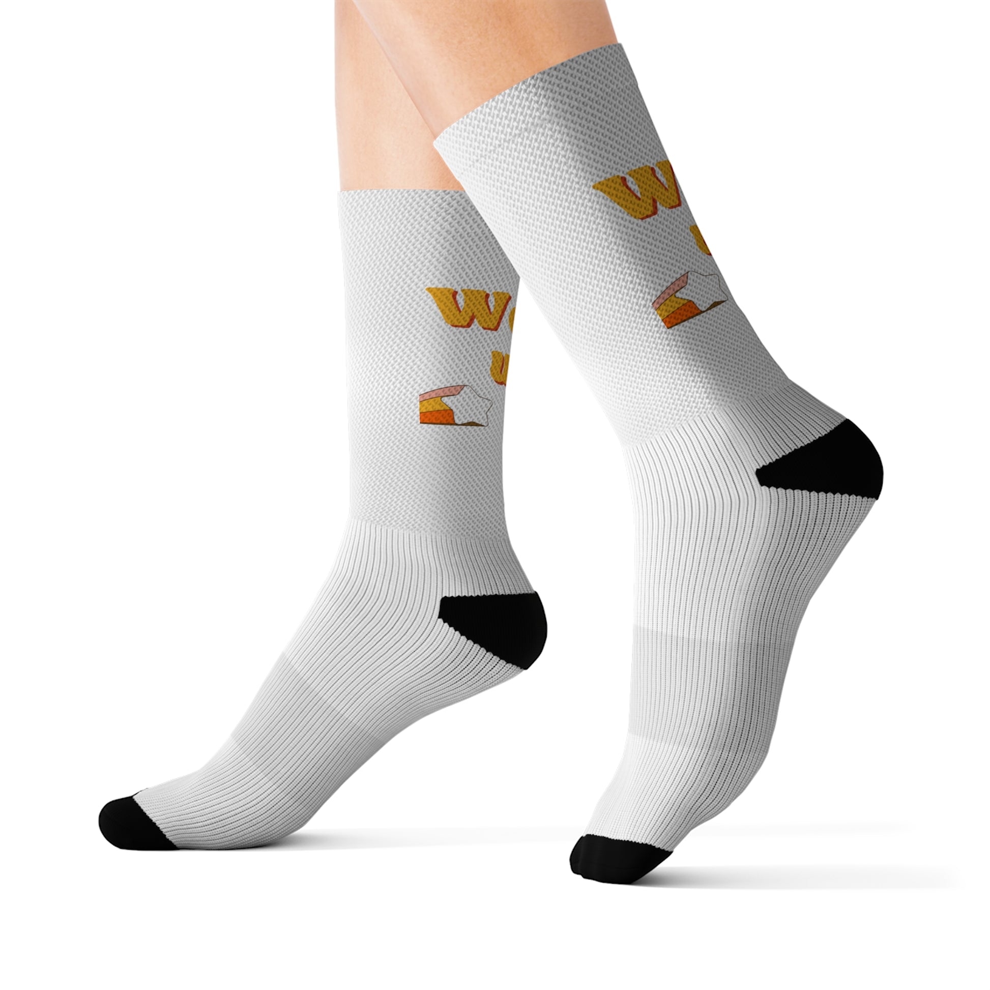 Sublimation Socks | Wake up | White - Ribooa