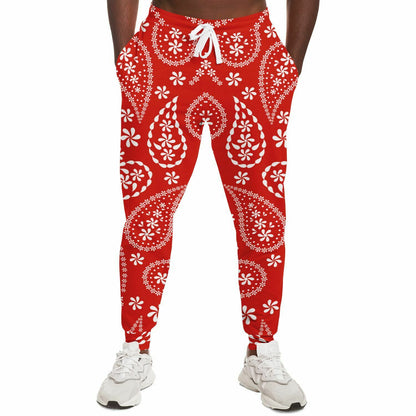 Red Bandana Track Pants | HD Print | Unisex