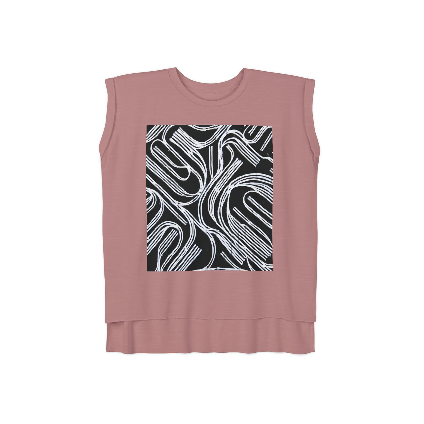 Relaxed Fit Muscle Tee (Front Print) - Ribooa