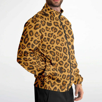 Leopard Track Jacket | Yellow Orange HD Print