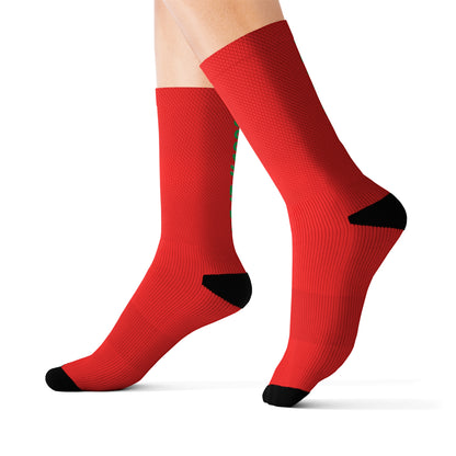 Sublimation Socks | Make It Happen | Red - Ribooa
