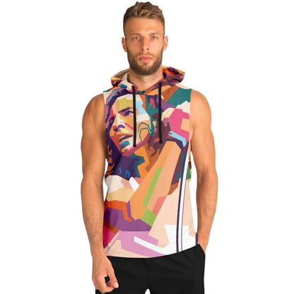 Sleeveless Hoodie For Men | Eddie Vedder Artwork