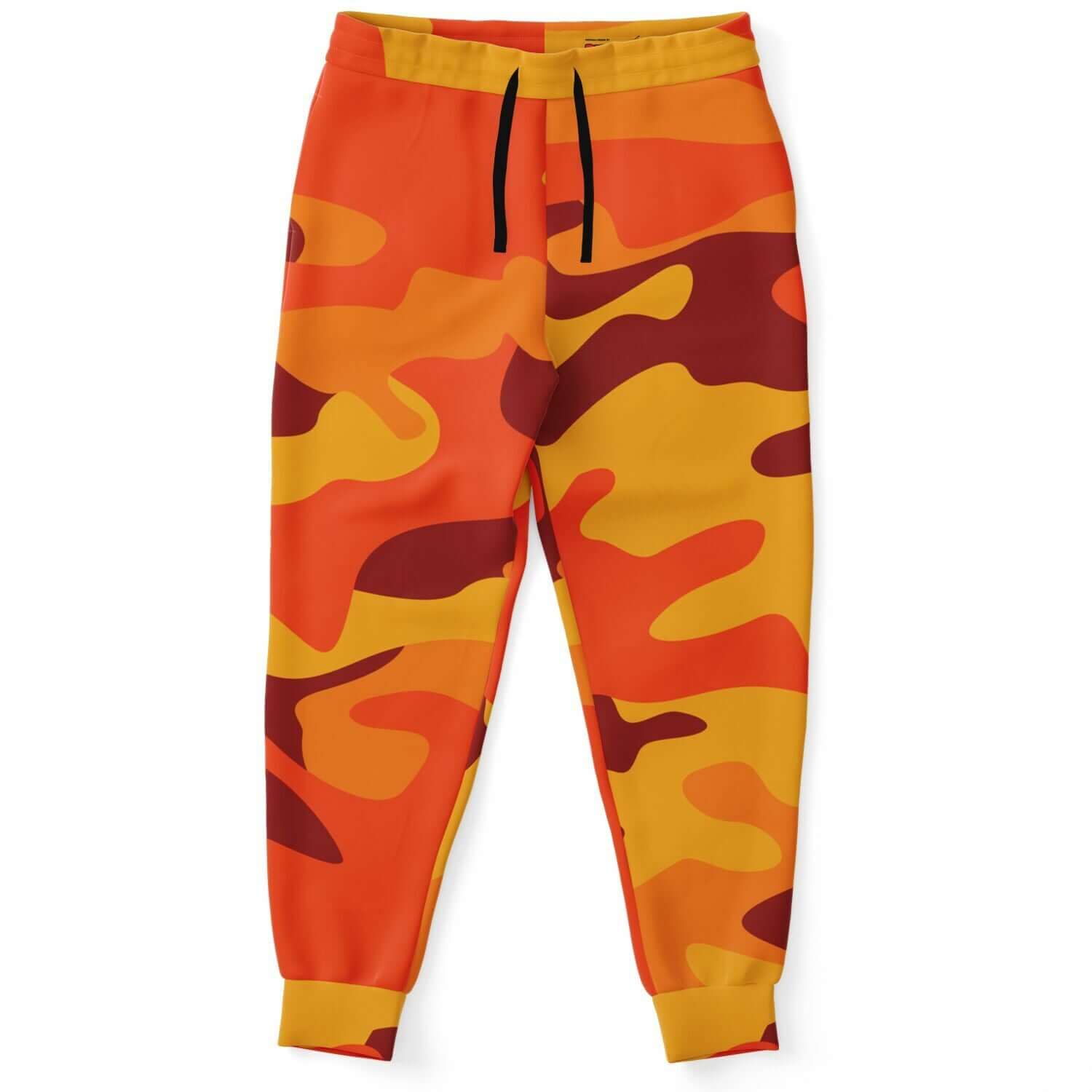 Camo Track Pants | Orange & Red Berry