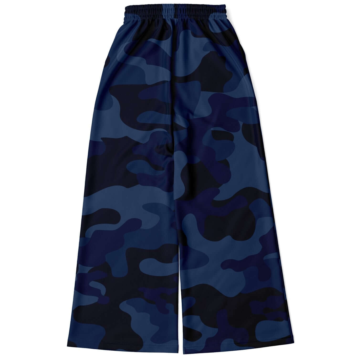 Camo Wide Leg Pants For Women | Deep Blue