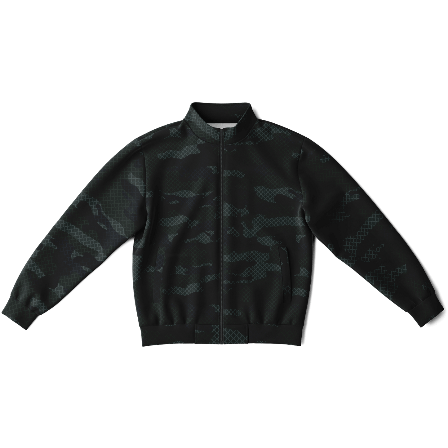 Camo Jacket | Military Dark Green & Black | Unisex