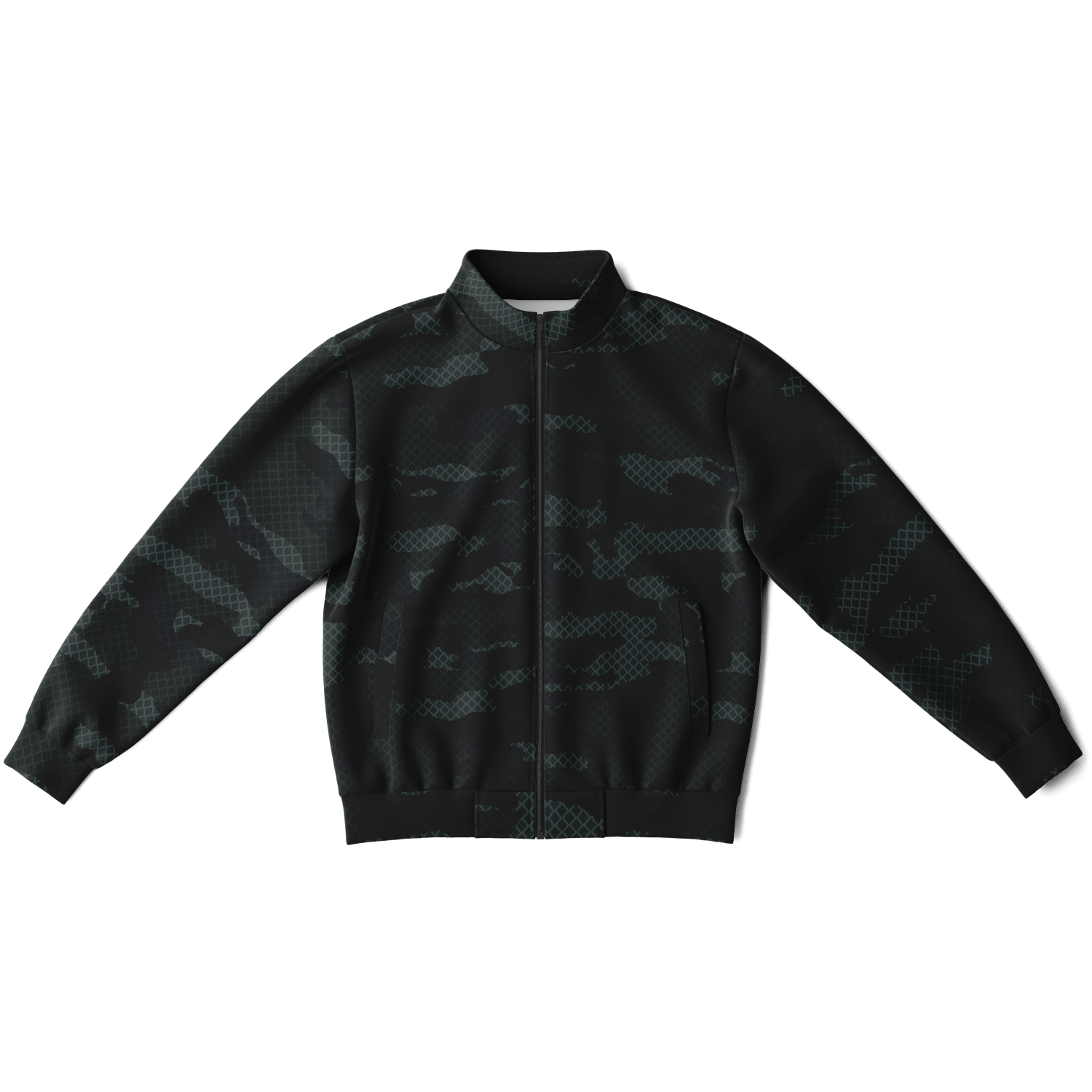 Camo Jacket | Military Dark Green & Black | Unisex