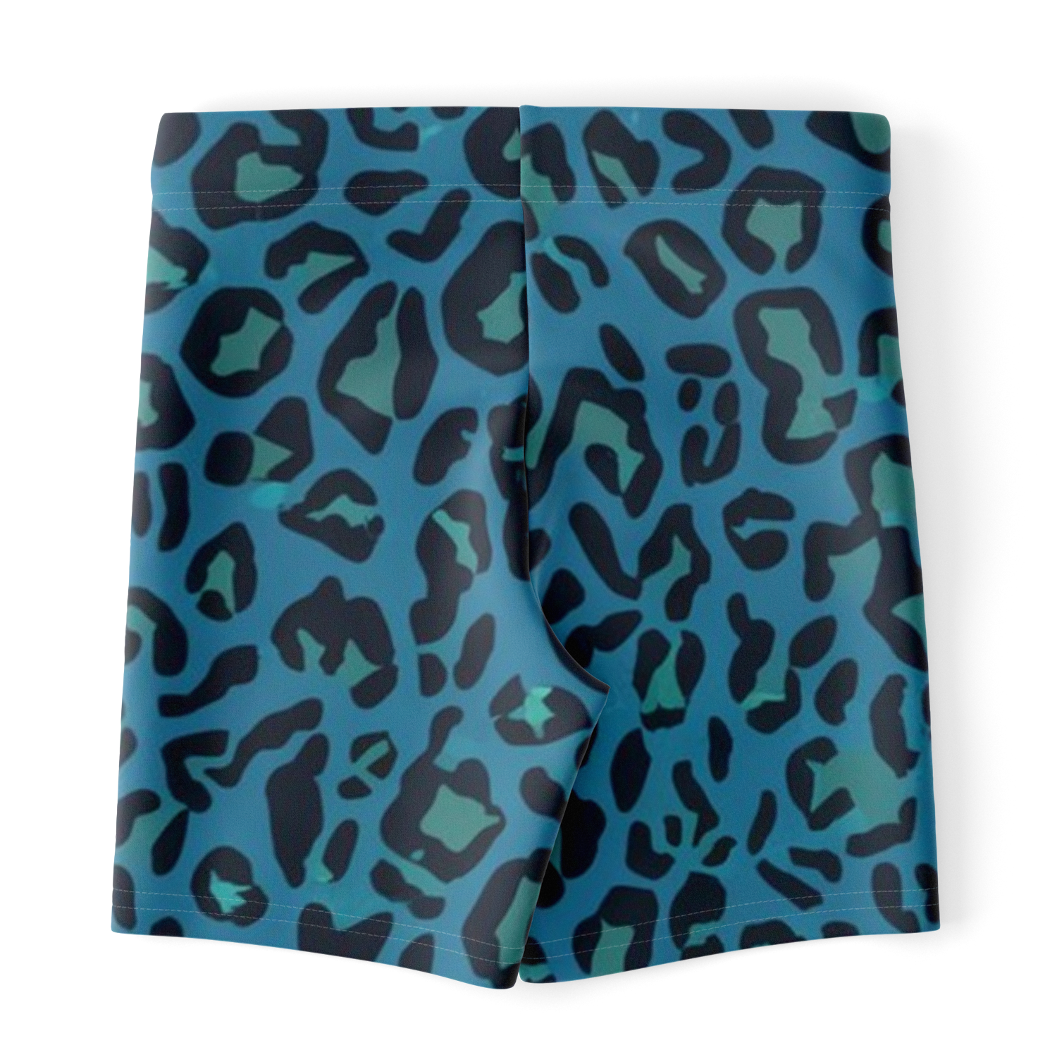 Blue Leopard Legging Shorts | HD Print