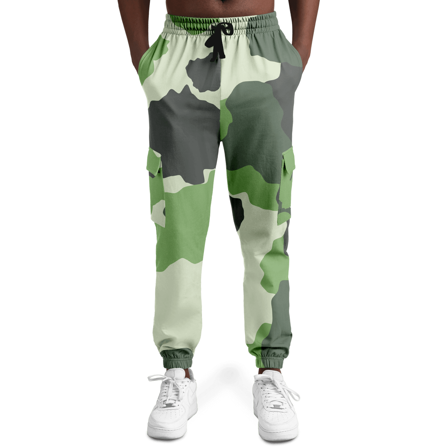 Commando Cargo Sweatpants | Green HD Print