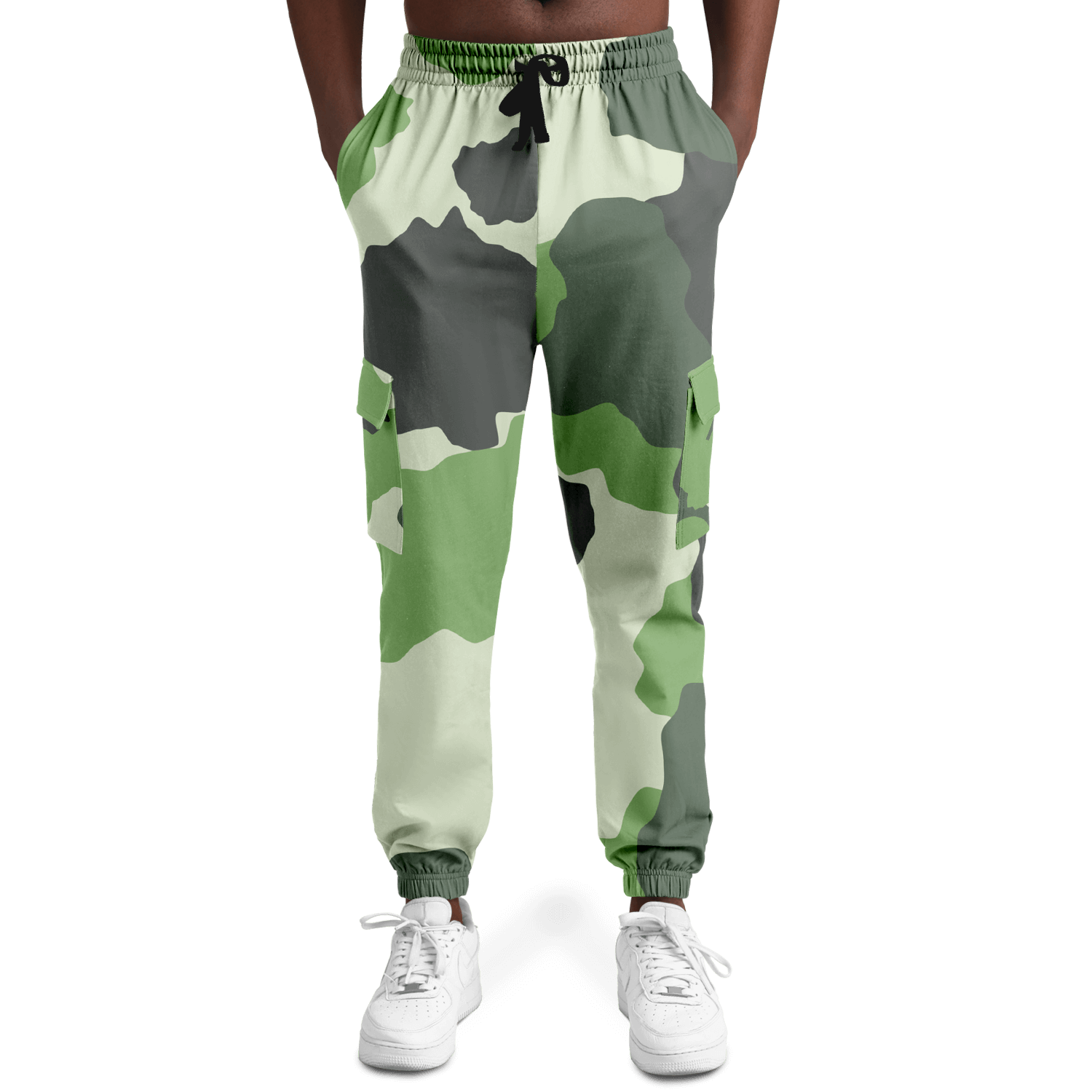 Commando Cargo Sweatpants | Green HD Print