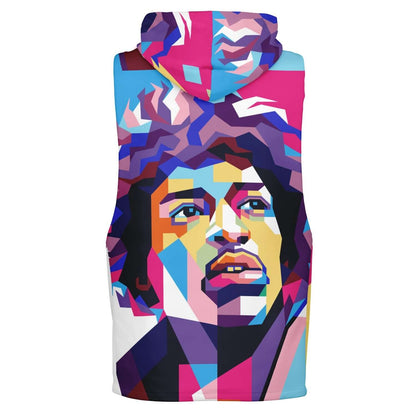 Sleeveless Hoodie For Men | Jimi Hendrix