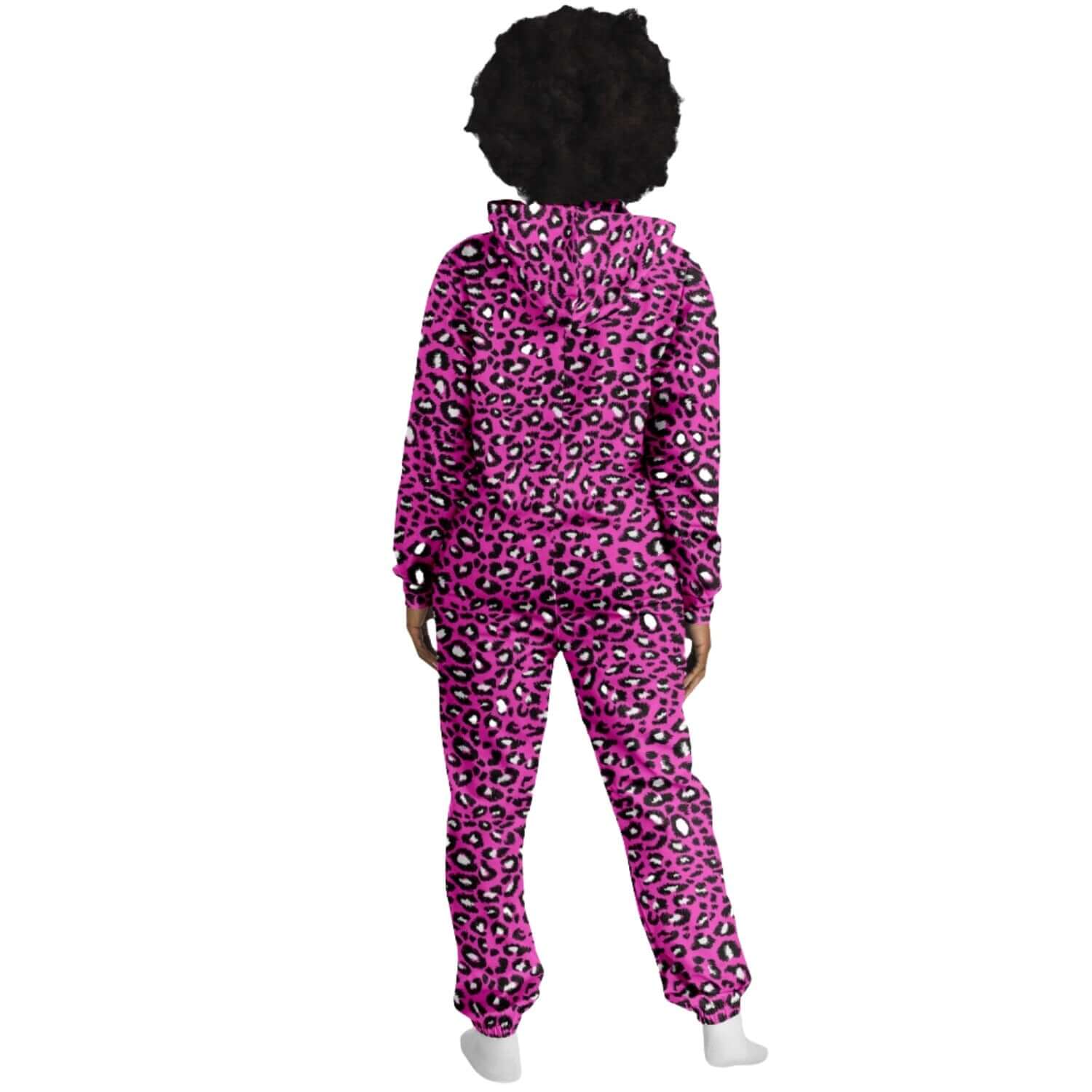 Leopard Jumpsuit | Black & Pink Pattern