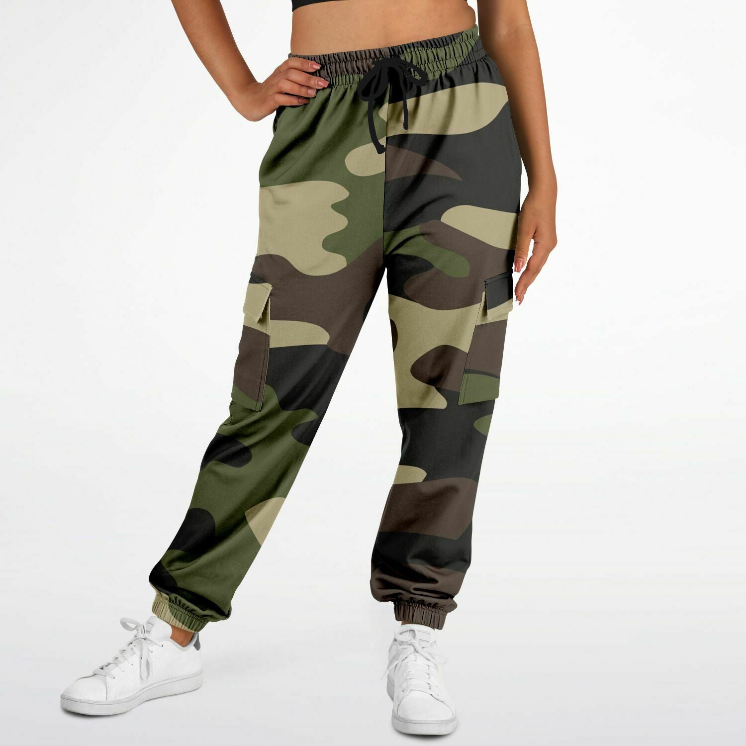 Mongoose Green & Olive Camouflage Cargo Sweatpants