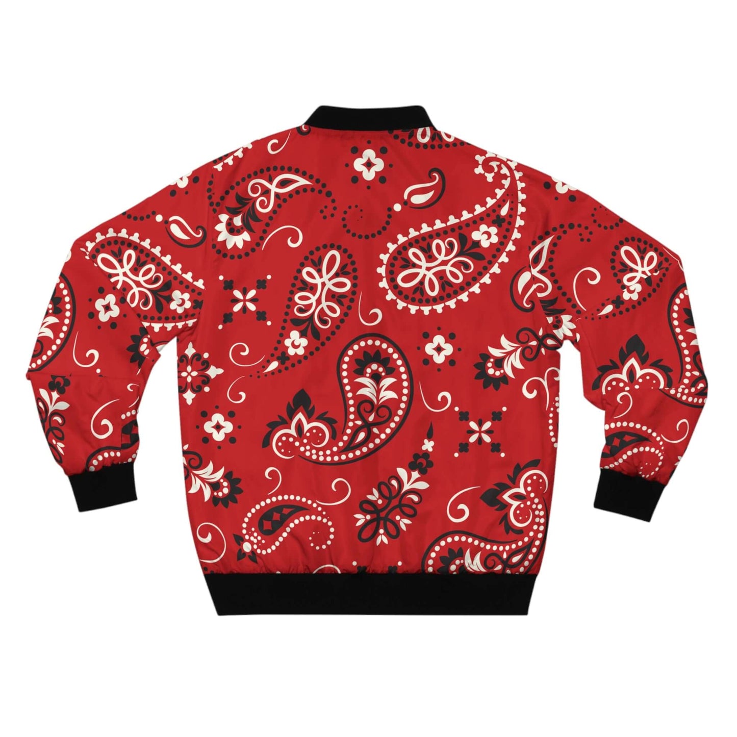 Red Paisley Bandana Bomber Jacket