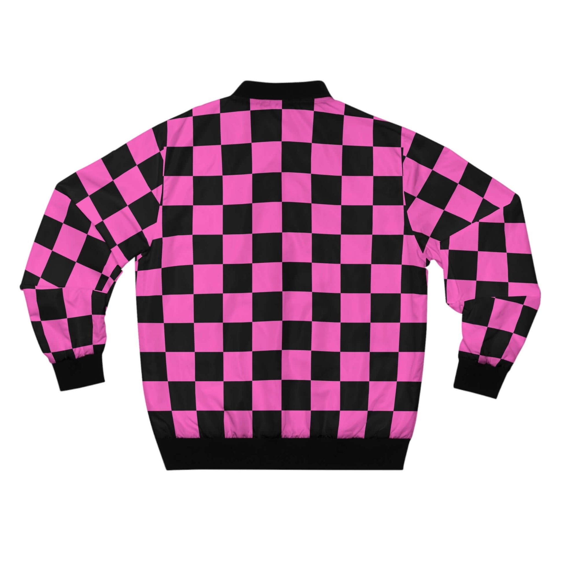 Black & Pink Bomber Jacket | Chessboard