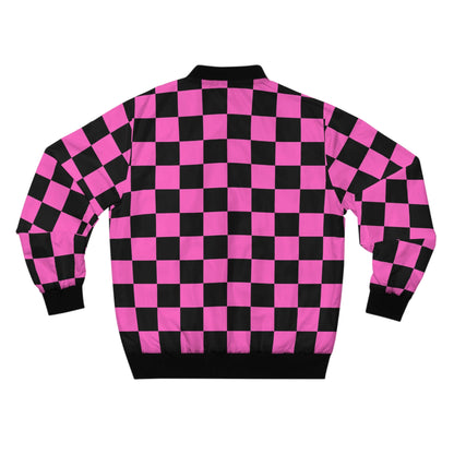 Black & Pink Bomber Jacket | Chessboard