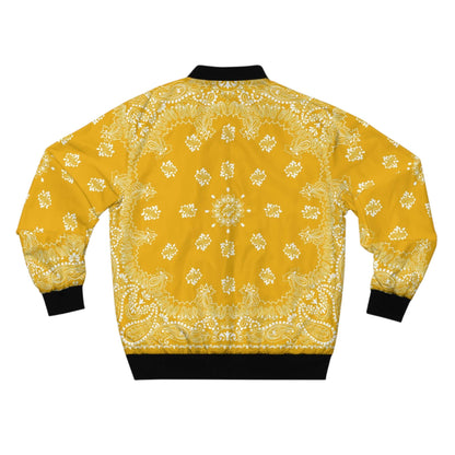 Yellow Bandana Bomber Jacket | Classic Fit