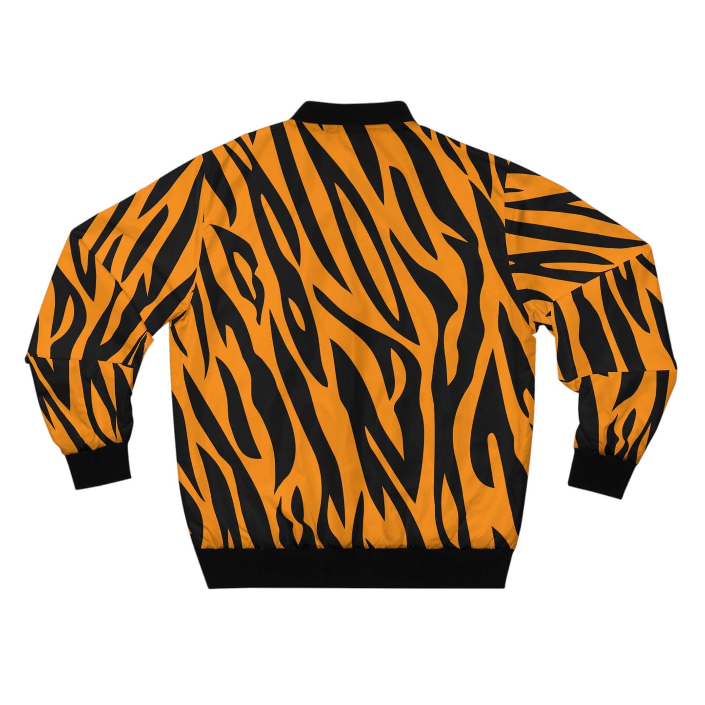 Tiger Bomber Jacket | Orange & Black Classic Fit
