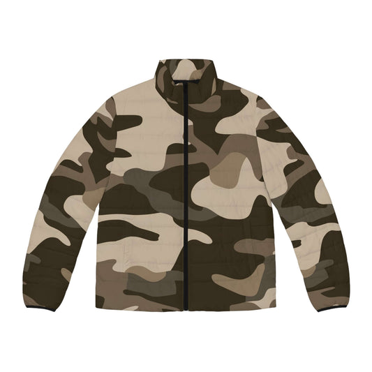 Commando Puffer Jacket For Men | Khaki