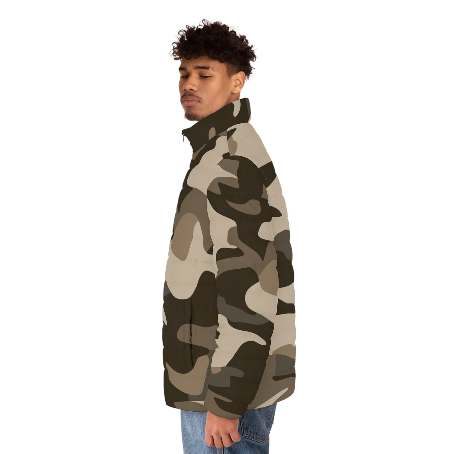 Commando Puffer Jacket For Men | Khaki