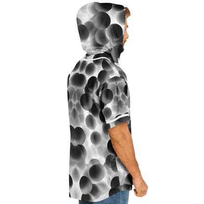 Hooded Jersey | B&W Bubbles