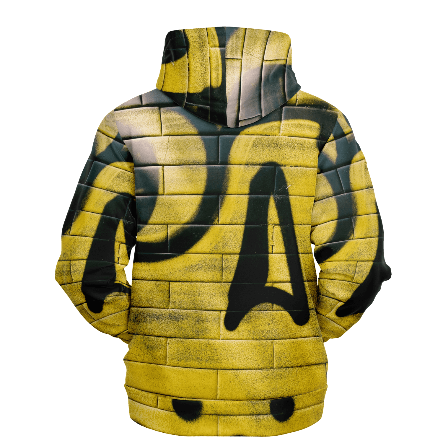 Streetwear Hoodie | Yellow & Black Skull Brick Wall