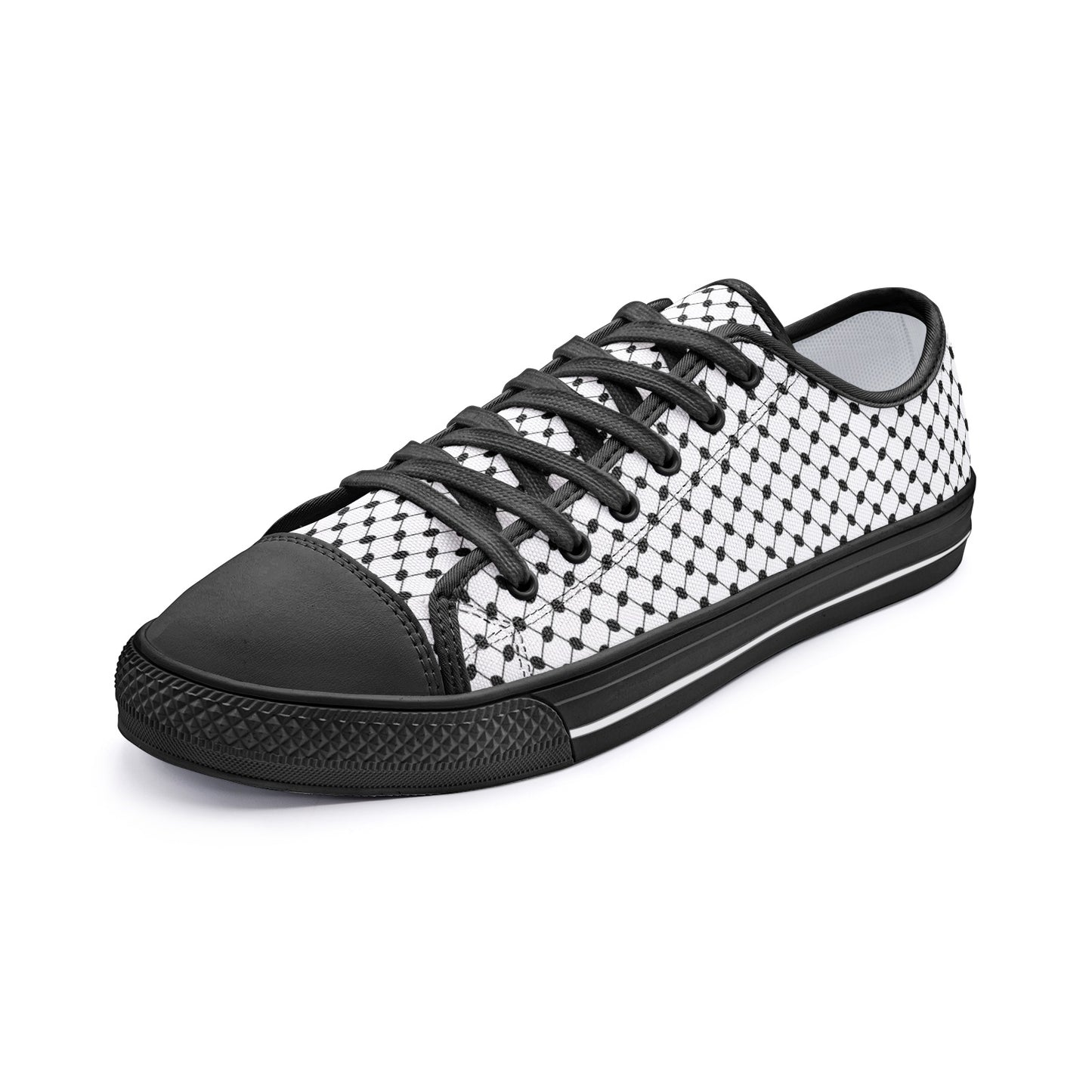 Keffiyeh Canvas Shoes | Classic Low Top