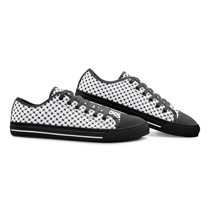 Keffiyeh Canvas Shoes | Classic Low Top