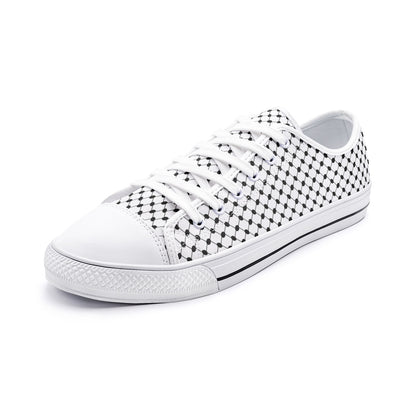 Keffiyeh Canvas Shoes | Classic Low Top