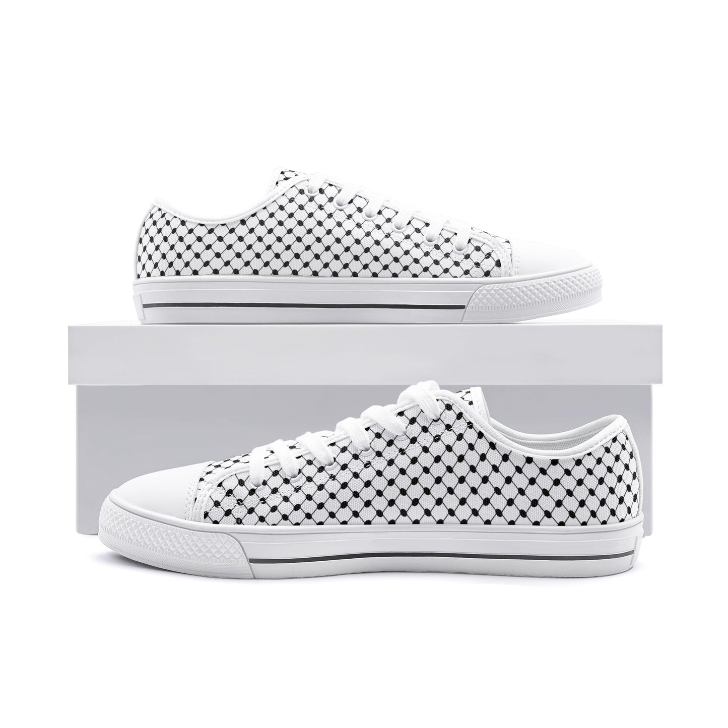 Keffiyeh Canvas Shoes | Classic Low Top