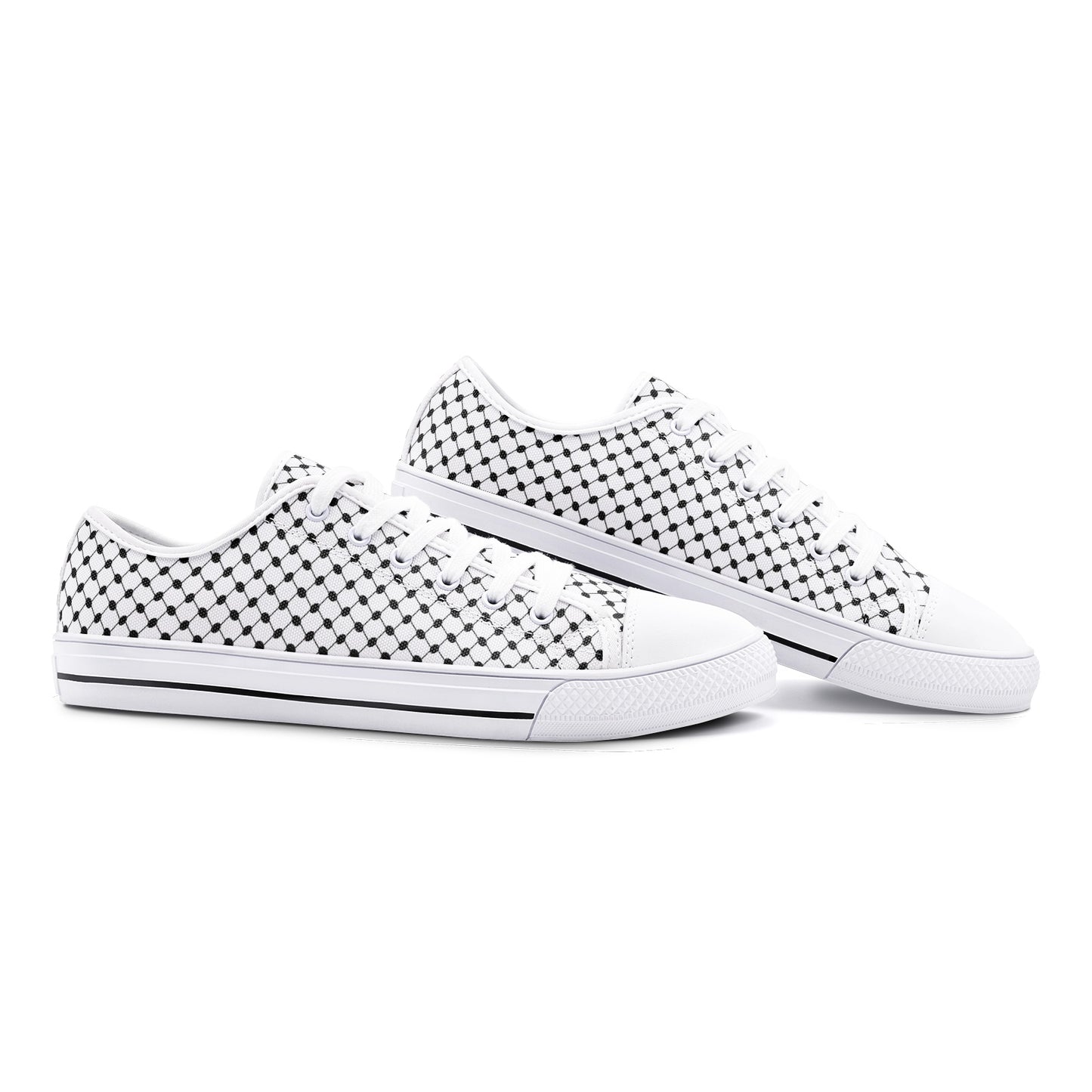 Keffiyeh Canvas Shoes | Classic Low Top