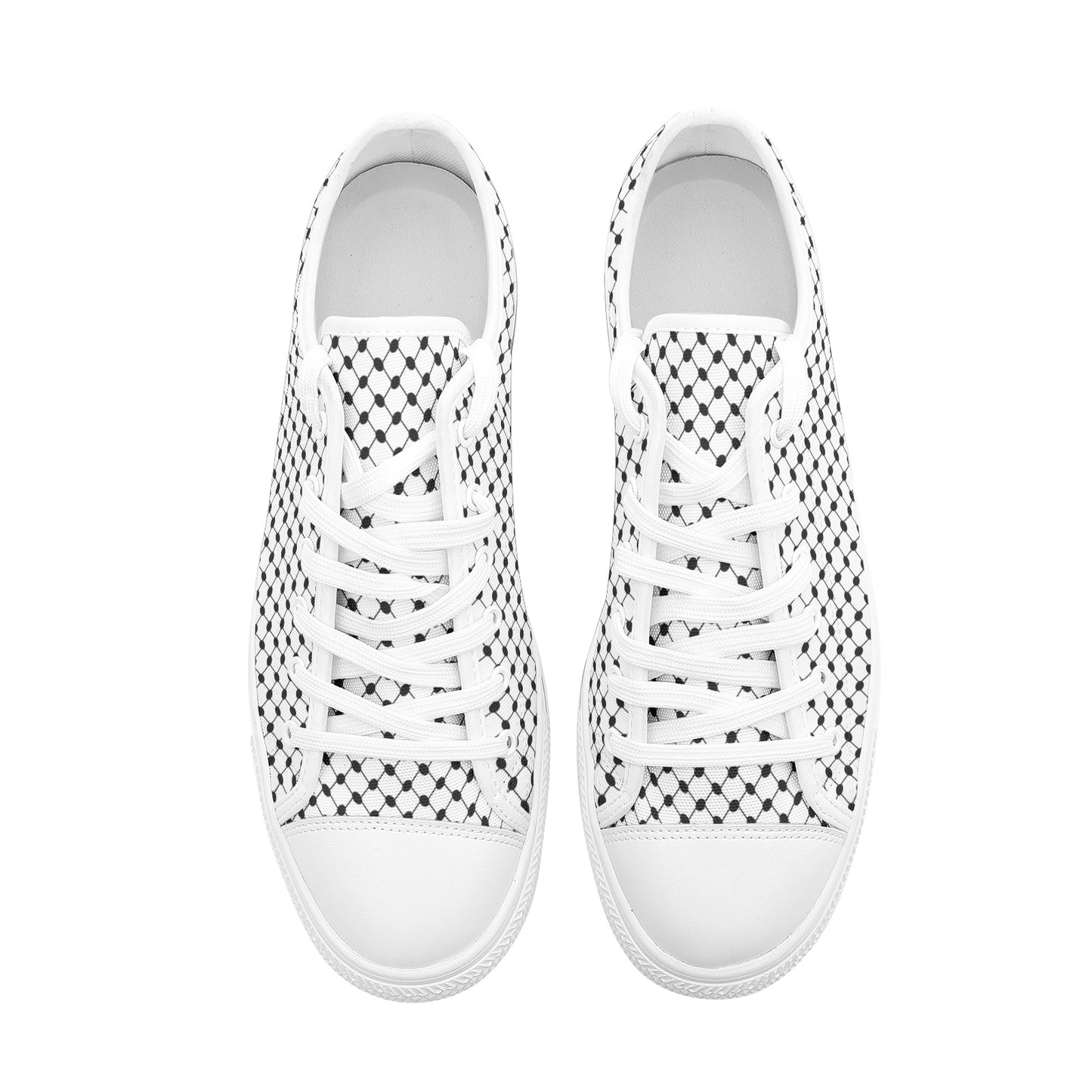 Keffiyeh Canvas Shoes | Classic Low Top