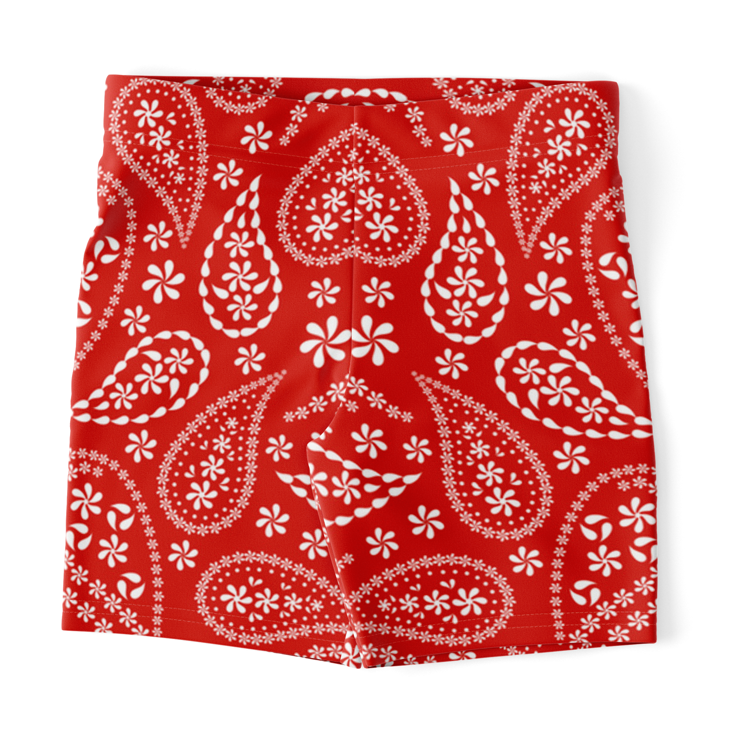 Red Bandana Legging Shorts | HD print