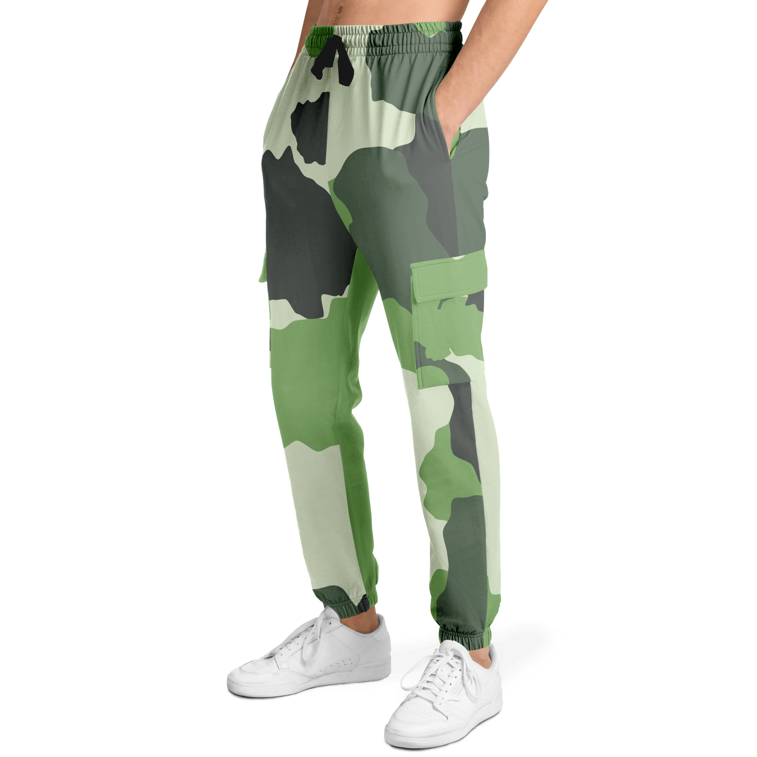 Commando Cargo Sweatpants | Green HD Print