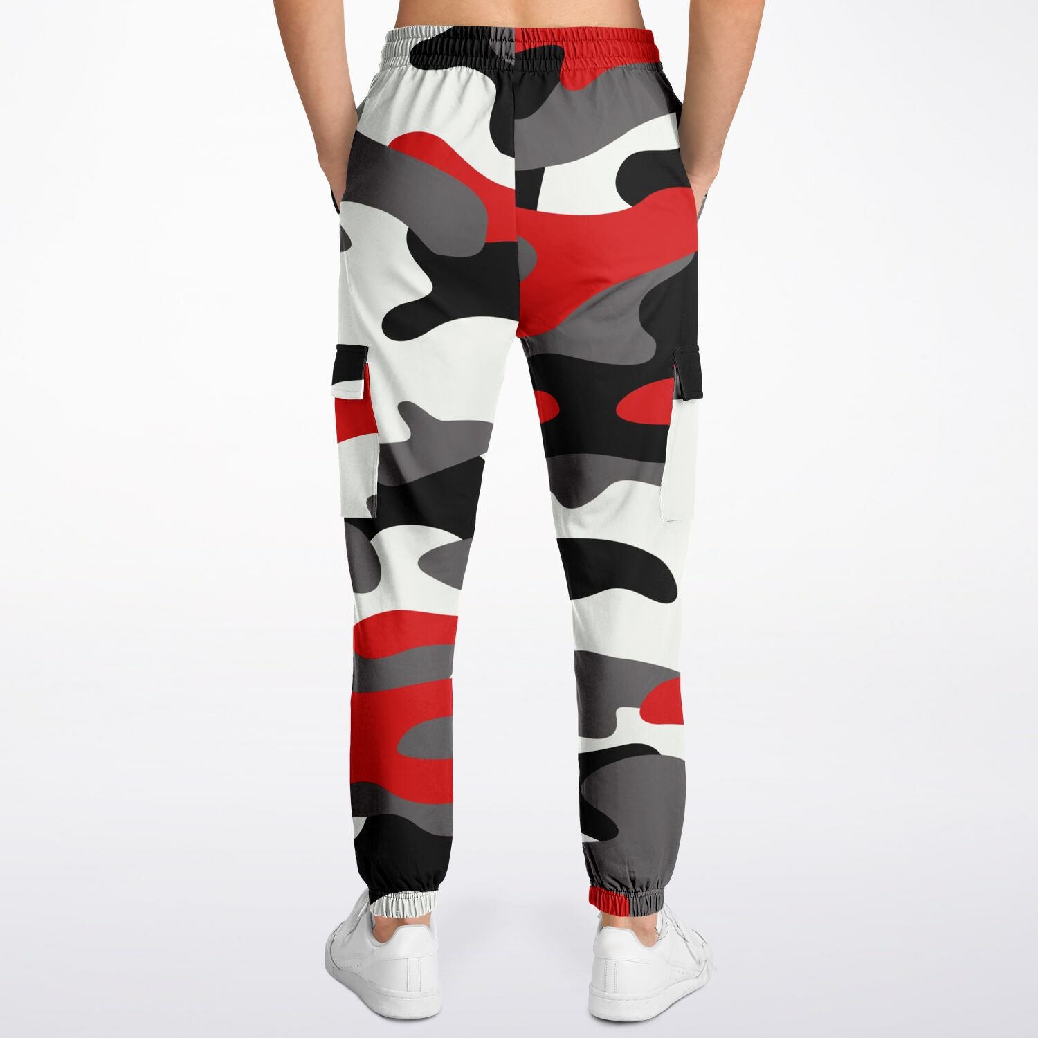 Milano Red Black & White Camouflage Cargo Sweatpants